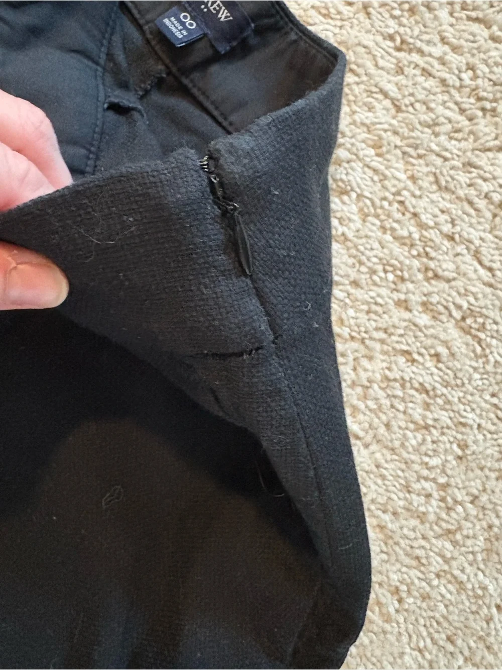 J. Crew Black High-Waist Tailored Shorts